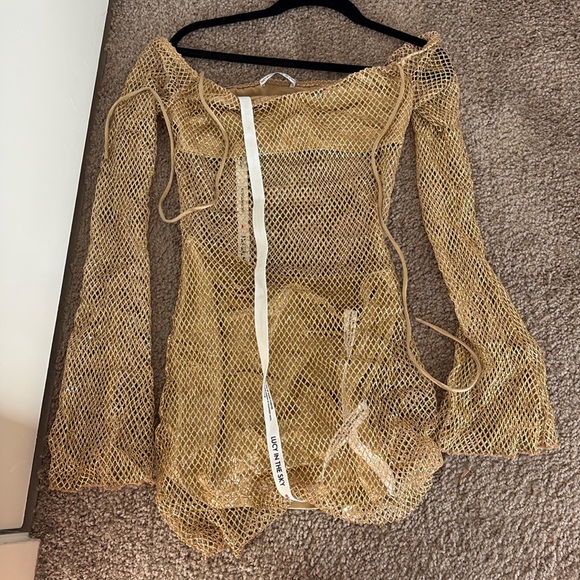 Lucy in the Sky Dresses & Skirts - Lucy in the sky gold net dress